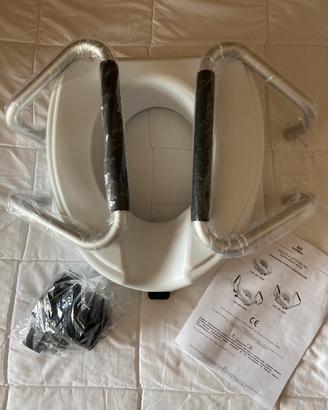 Alzawater raised toilet seat