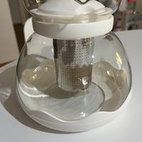 Infusore per tisane in vetro e acciaio