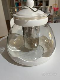 Infusore per tisane in vetro e acciaio