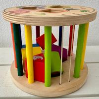 Gioco incastro pezzi in legno