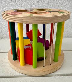 Gioco incastro pezzi in legno