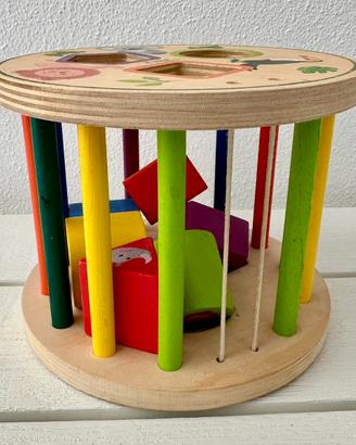 Gioco incastro pezzi in legno