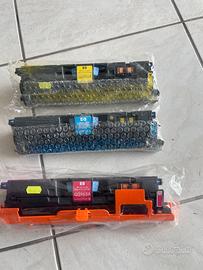 Set 3 toner originali HP Q3961A-Q3962A-Q3963ANuovi