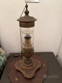 Lampada anni 20  in ottone elettrificata