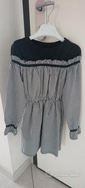 Vestito a quadri bianco e nero - Taglia 6 anni