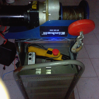 Paranco elettrico 12 Volta 500 Kg. Telecomando