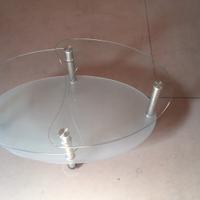 Tavolino basso in vetro