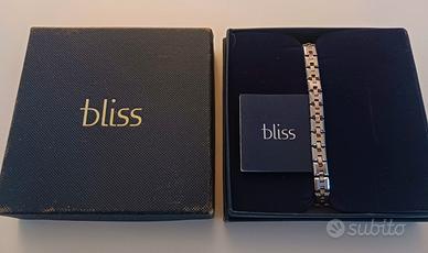 BLISS Gioielli Bracciale Uomo Acciaio con Diamanti