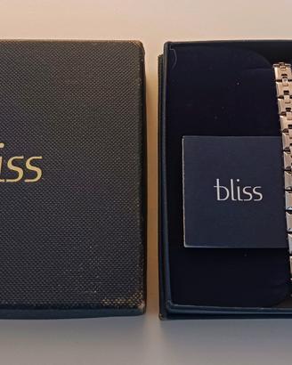 BLISS Gioielli Bracciale Uomo Acciaio con Diamanti