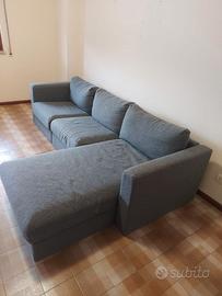 Divano IKEA VIMLE 3 posti con penisola Grigio
