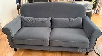 Divani Poltronesofà 3 posti, tessuto grigio antrac