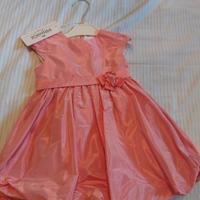  vestito elegante corallo  18 mesi