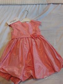  vestito elegante corallo  18 mesi