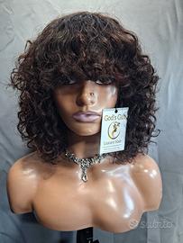 Parrucca naturale con la frangetta 