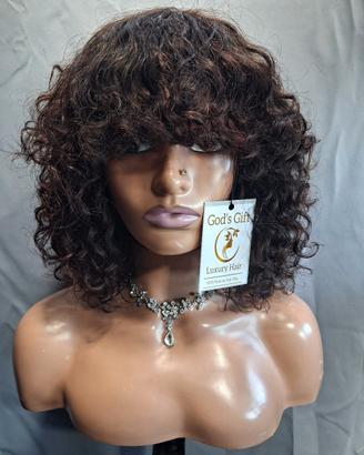 Parrucca naturale con la frangetta 