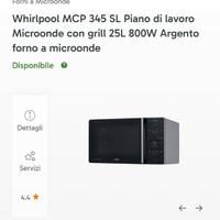 Whirpool forno a microonde