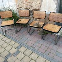 4 sedie cesca di m.breuer design modernariato