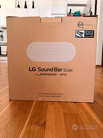 Soundbar design LG eclair QP5W bianca