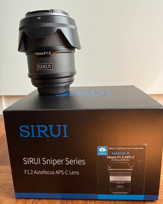 SIRUI Autofocus Sniper 16mm F1.2 per Fujifilm X