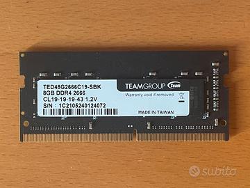 RAM SODIMM 8GB DDR4 2666MHz