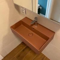 Lavabo globo colore terracotta