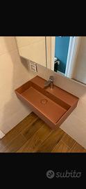Lavabo globo colore terracotta