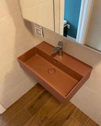 Lavabo globo colore terracotta