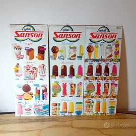 3 Insegne Tabelle Gelati Sanson