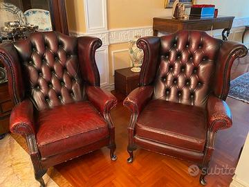 Poltrone in pelle stile inglese