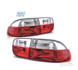FANALI HONDA CIVIC 91-95 ROSSO CROMATO