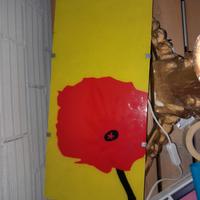 lampada murale in vetro