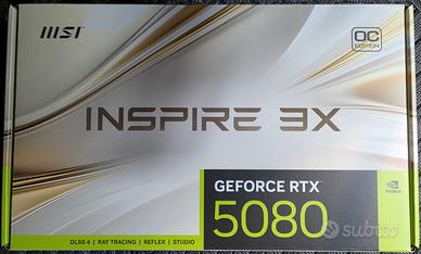 MSI NVIDIA RTX 5080 16G INSPIRE 3X OC - SIGILLATA