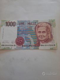 1000 lire Montessori 