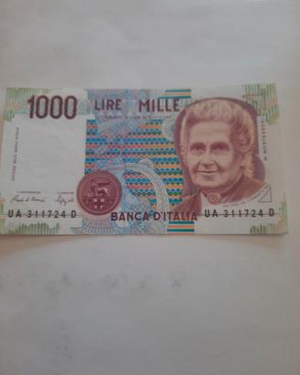 1000 lire Montessori 