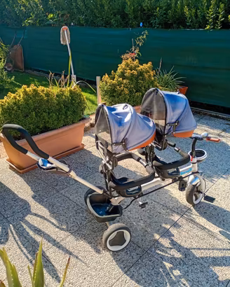 Passeggino Triciclo gemellare Tricygó