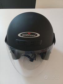 Casco Scotland moto/scooter nero opaco misura L