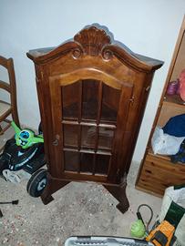 Angoliera in legno vintage