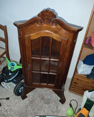 Angoliera in legno vintage