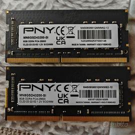RAM PNY 16GB (2x8GB) DDR4 3200MHz SO-DIMM Notebook