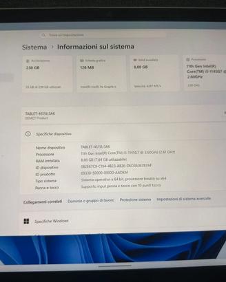Microsoft Surface Pro 8 i5-1135g7 8gb RAM 256 SSD
