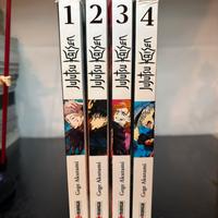 Manga Jujutsu kaisen 1-4