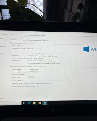 Laptop HP 840 G2 windows 10 pro