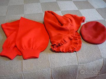 Scialle, sciarpa, berretto, 100% lana.