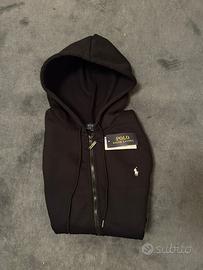 Felpa con zip Polo Ralph Lauren nera