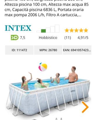 Piscina fuori terra Intex Prisma Frame