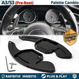 PALETTE Cambio al Volante per AUDI A3 8V Leve NERE