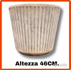 Vaso rotondo in cemento per esterno giardino