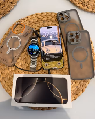 Iphone 16 Pro Max 256 + smartwatch + cover