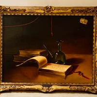 Quadro Lobbio olio su tela con pregiata cornice