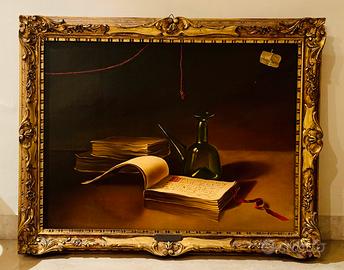 Quadro Lobbio olio su tela con pregiata cornice